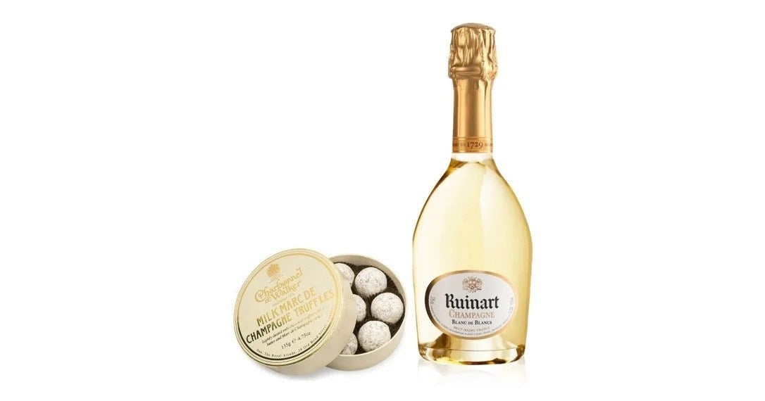 RuinartBlancdeBlancsChampagne37.5cl&MilkTruffles135g