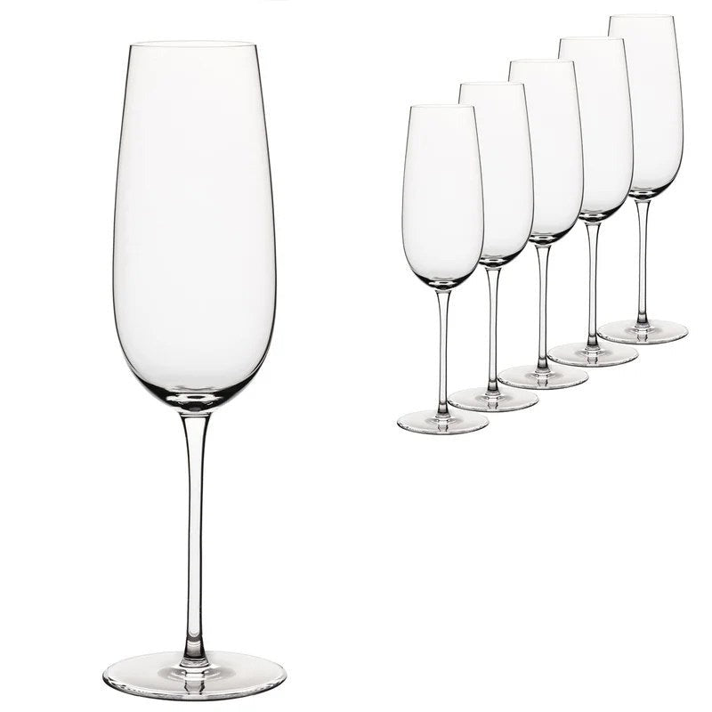 EliaLeilaCrystalChampagne/SparklingWineGlass–Setof6