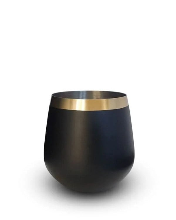 ClinqBrass&BlackWhiskeyGlasses(BoxSetof2)