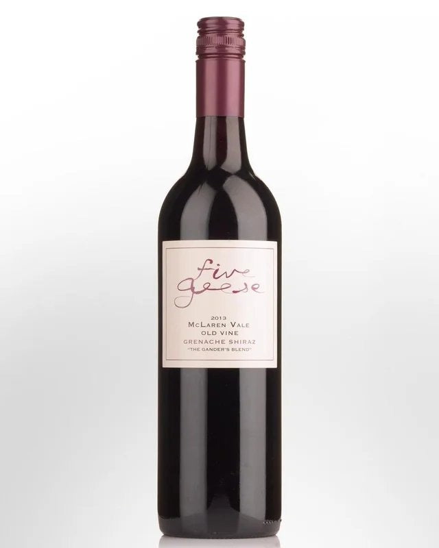2013FiveGeeseTheGandersBlendOldVineGrenacheShiraz