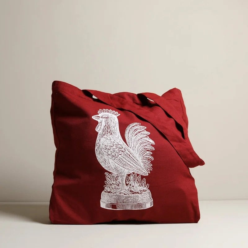‘FromtheLand’RoosterToteBag–red