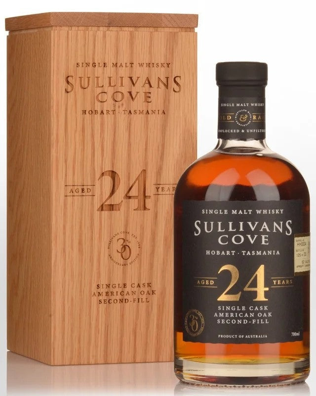 SullivansCoveSingleCaskHH0004AmericanOakSecondFill24YearOldSingleMaltAustralianWhisky(700ml)�0thAnniversaryEdition