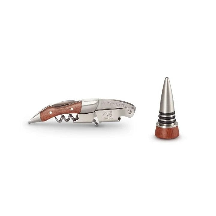LeCreusetGS-190Waiter’sCorkscrewandStopperGiftSet