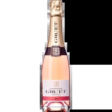 ChampagneGruet–BrutRosé–Half-bottle