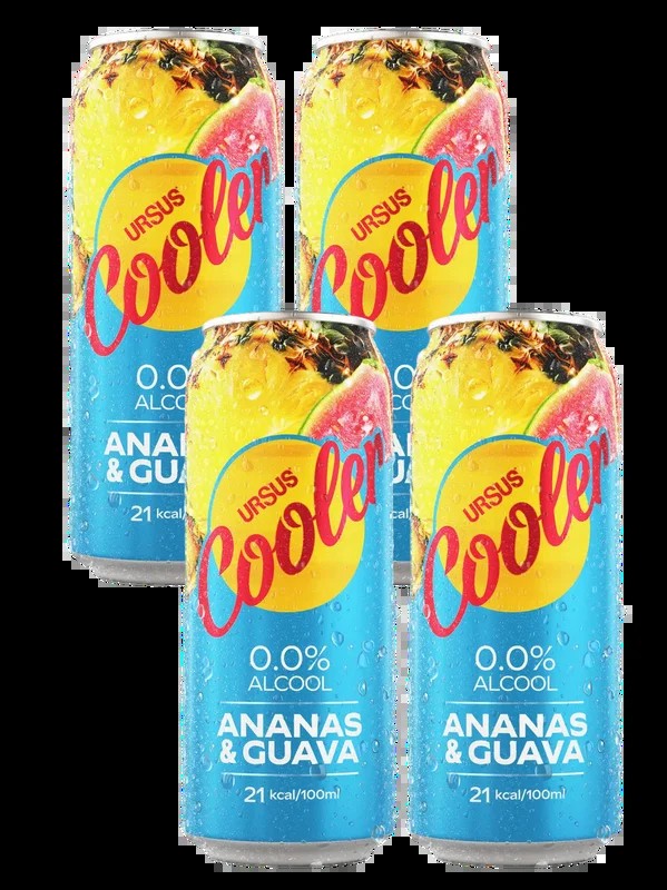 UrsusCoolerPineapple&GuavaLagerAlcoholFree4x500ml