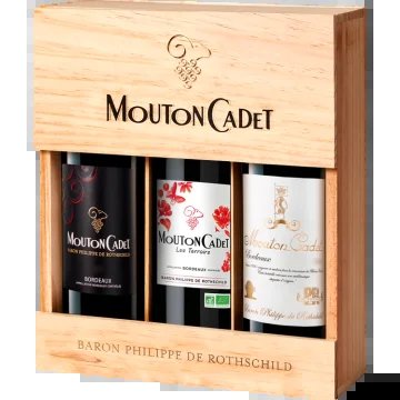 TrioGiftSet–MoutonCadetPanache–BaronPhilippedeRothschild