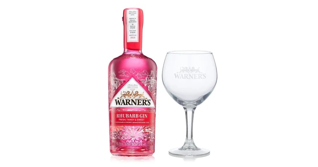 Warner’sVictoriasRhubarbGin70cl&BalloonGinGlass
