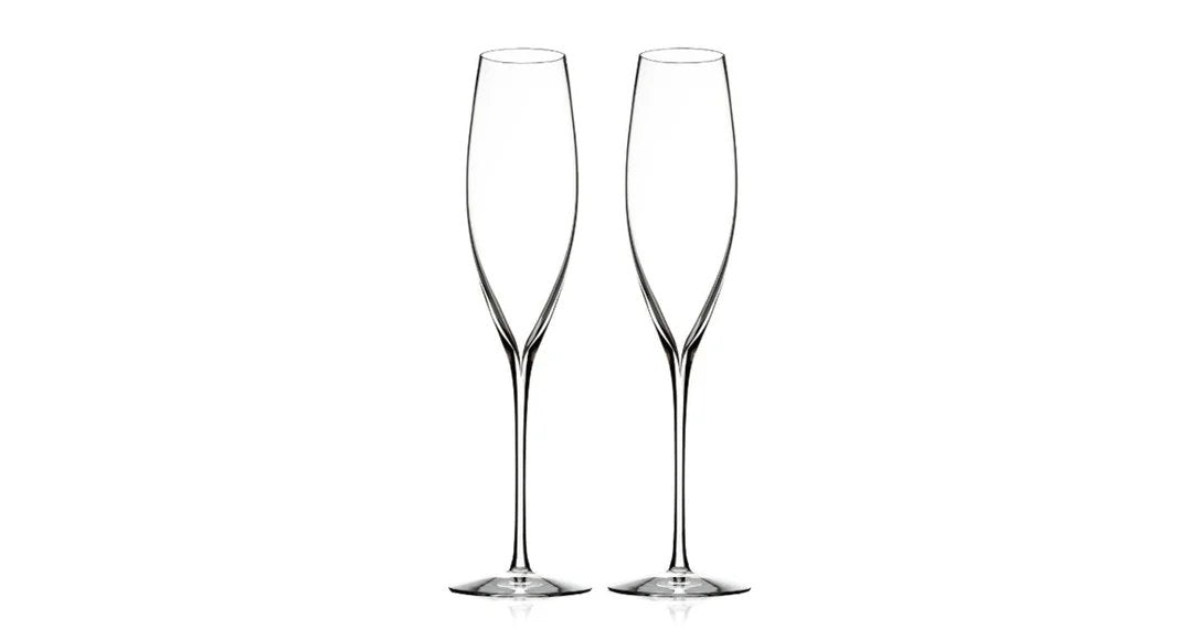 WaterfordEleganceClassicCrystalChampagneFlutes240ml(setof2)