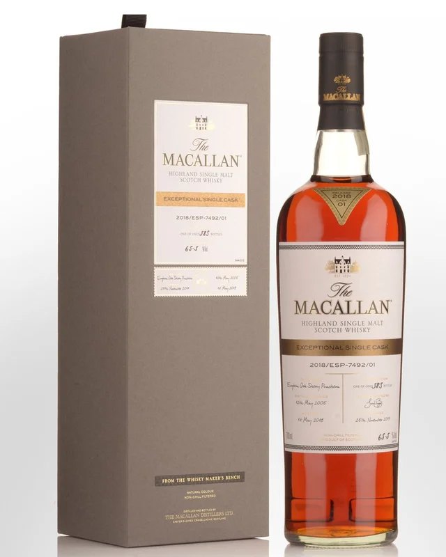 TheMacallanExceptionalSingleCask2018/ESP-7492/01LimitedEditionCaskStrengthSingleMaltScotchWhisky(700ml)