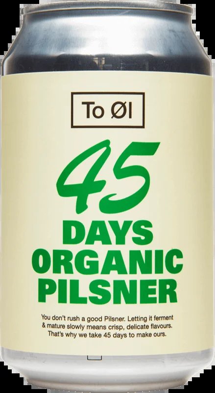 ToÓl45DaysOrganicPilsner33cl