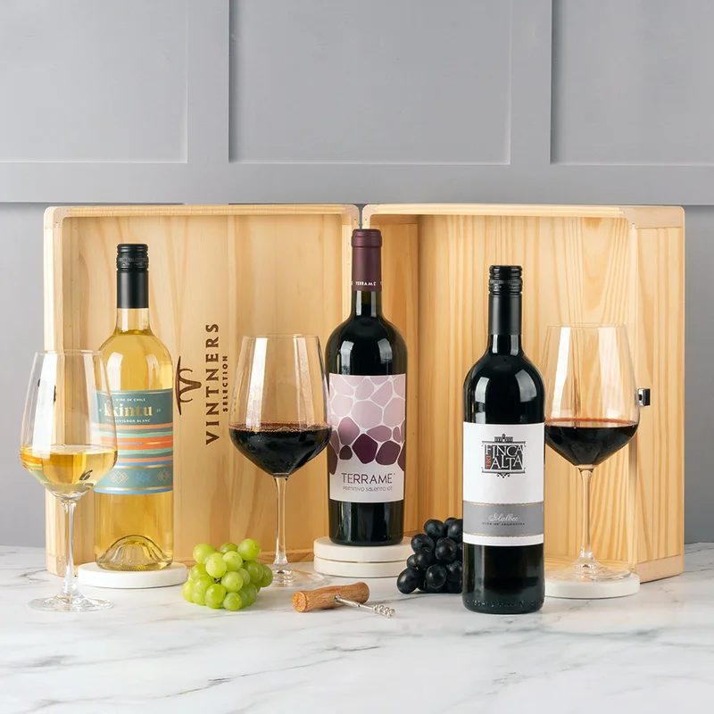 WineLoversContemporaryMixedThreeinWood