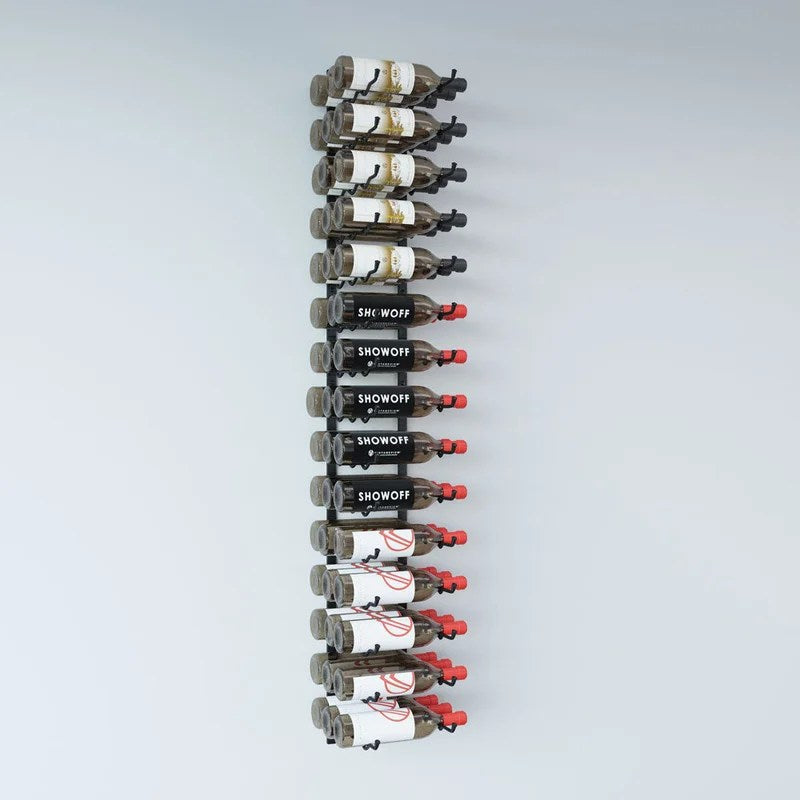 VintageView–WSeries5–1525mmWallMountedMetalWineRackComboKit(15-45bottles)