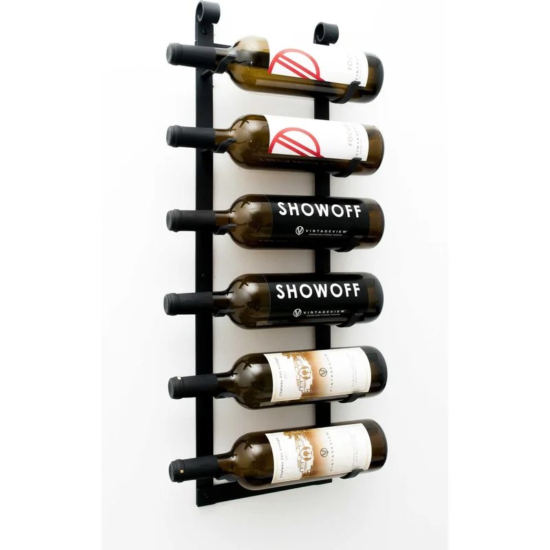 VintageView–LeRustique–WallMountedMetalWineRack(6bottles)