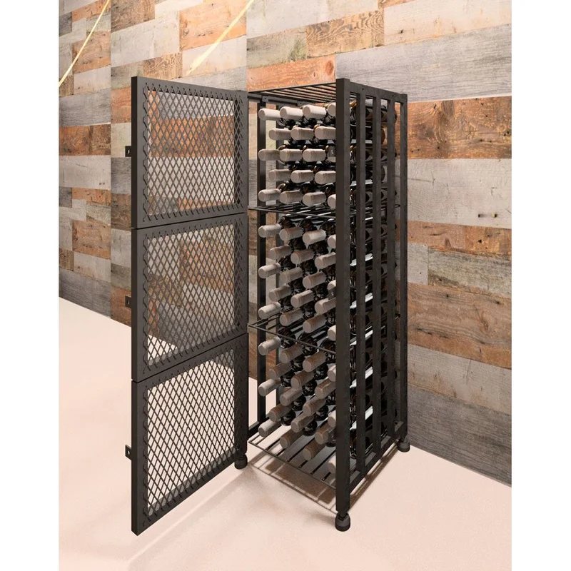 VintageView–Case&Crate–MetalWineStorageLocker–Short(FreestandingDisplay)