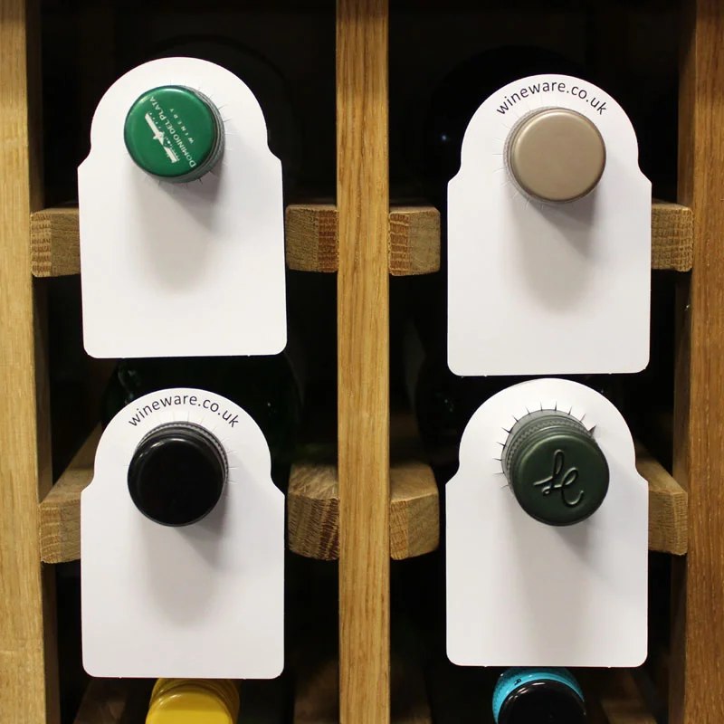 WinewareCardWineBottleNeckTags–Setof100