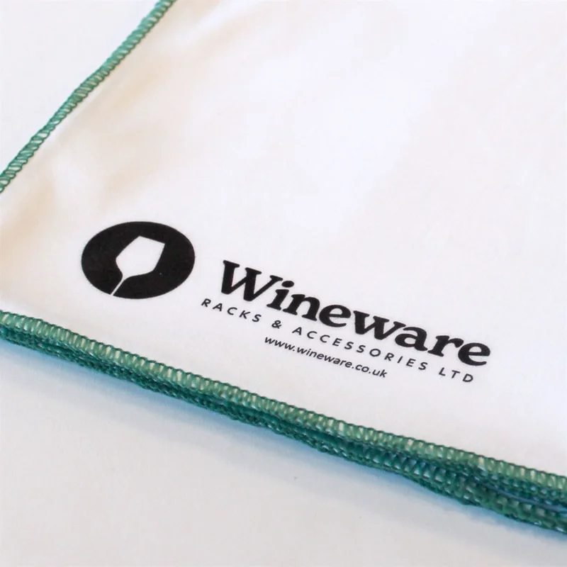 WinewareGlassCleaningPolishingClothLargeWhite/Green