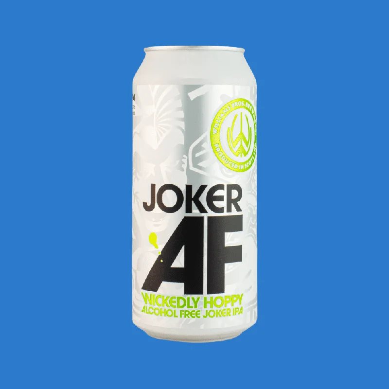 WilliamsBrosBrew‘JokerAF’AlcoholFreeWickedlyHoppyIPA(0.5%ABV)