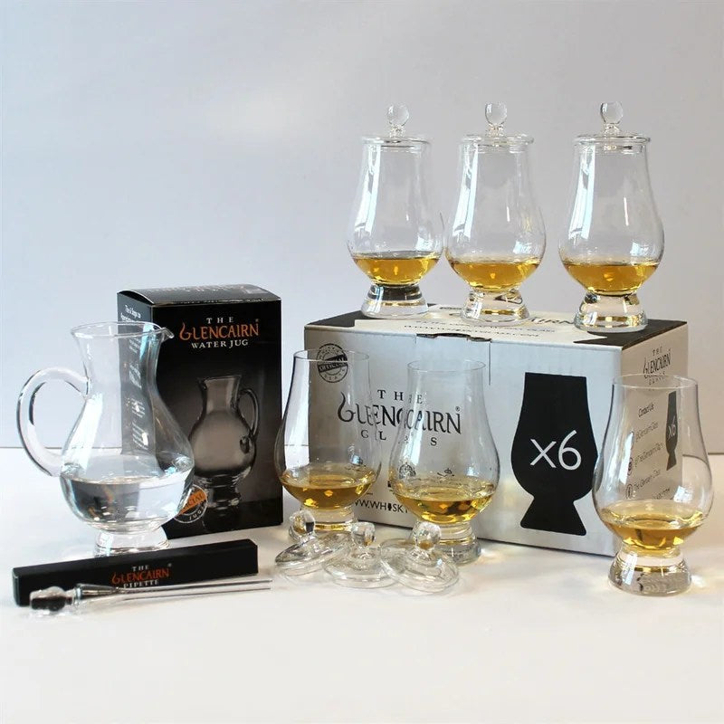 TheGlencairnOfficialWhiskyGlassTastingSet–6Glasses,1Jug,6Caps,1Pipette