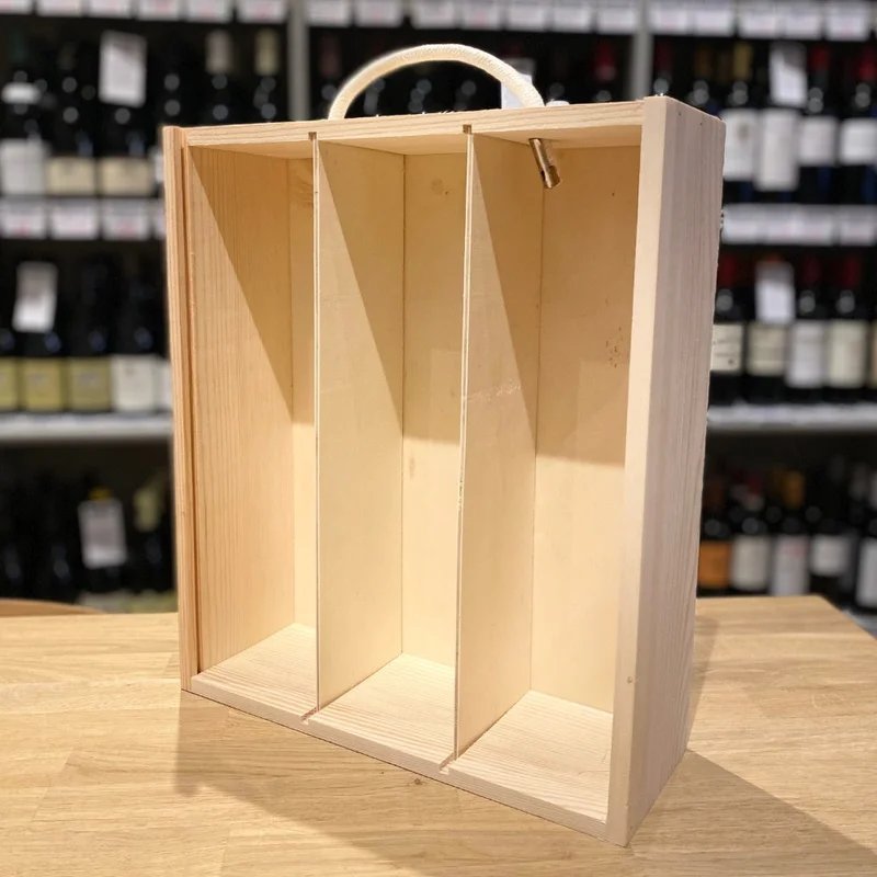 TripleBottleWoodenPresentationGiftBox(includinglid)
