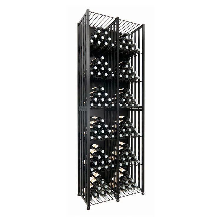 VintageViewFreeStandingTallCase&CrateBin192WineBottleStorage–Black