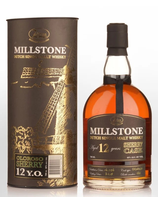 ZuidamDistillersMillstone12YearOldSherryCaskSingleMaltDutchWhisky(700ml)