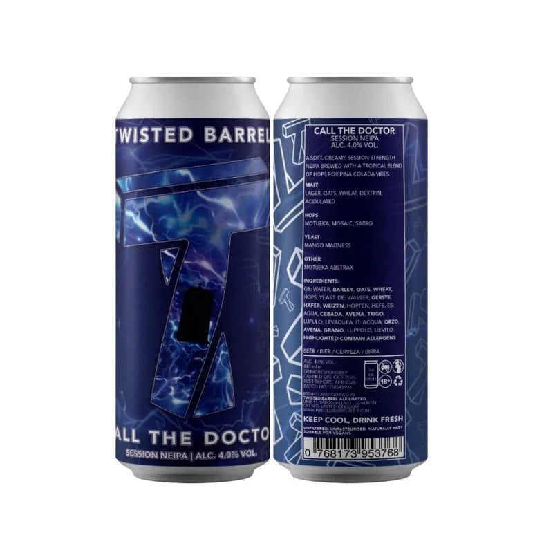 TwistedBarrel–CallTheDoctor–SessionNEIPA–TheCork&Hop