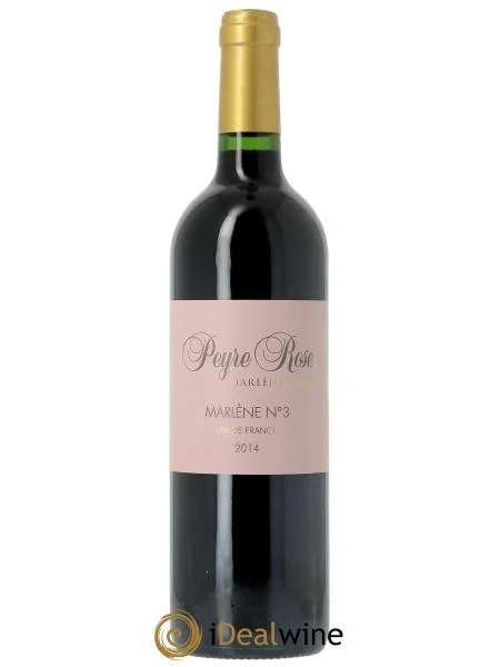 VindeFrance(anciennementCoteauxduLanguedoc)PeyreRoseMarlènen°3MarlèneSoria2014