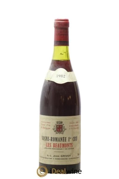 Vosne-Romanée1erCruLesBeaux-MontsJeanGrivot1982