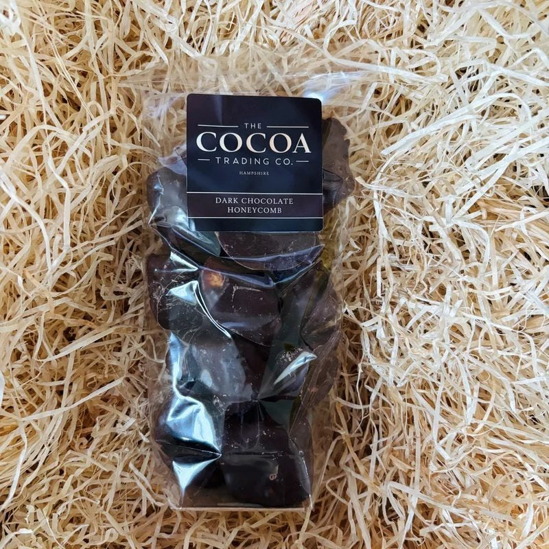CocoaTradingCompanyDarkChocolateCoatedHoneycombChunks150g