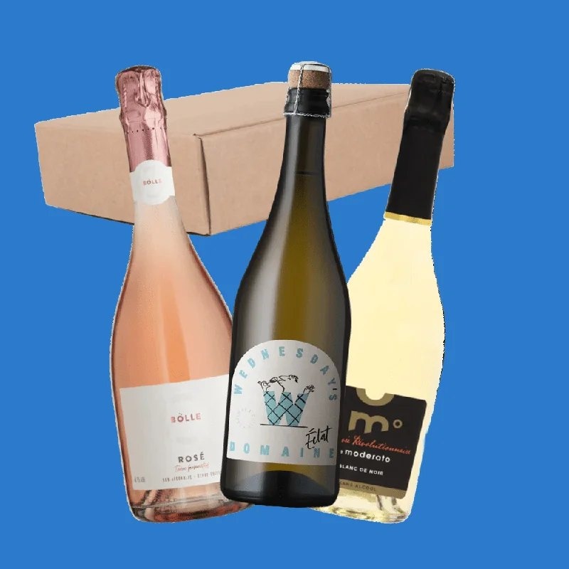 PremiumAlcoholFreeSparklingWineCollectioninaGiftBox3or6Bottles
