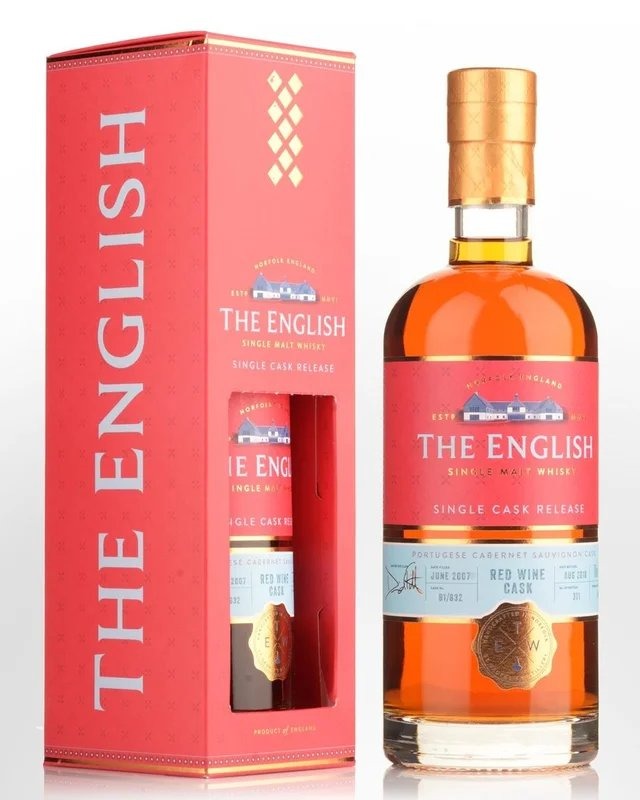 2007St.GeorgesDistilleryTheEnglishWhiskyCo.11YearOldPortugueseCabernetSauvignonSingleCaskSingleMaltEnglishWhisky(700ml)