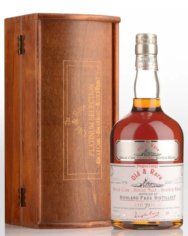 1978DouglasLaing’sOld&RarePlatinumSelectionHighlandPark29YearOldSingleCaskSingleMaltScotchWhisky(700ml)