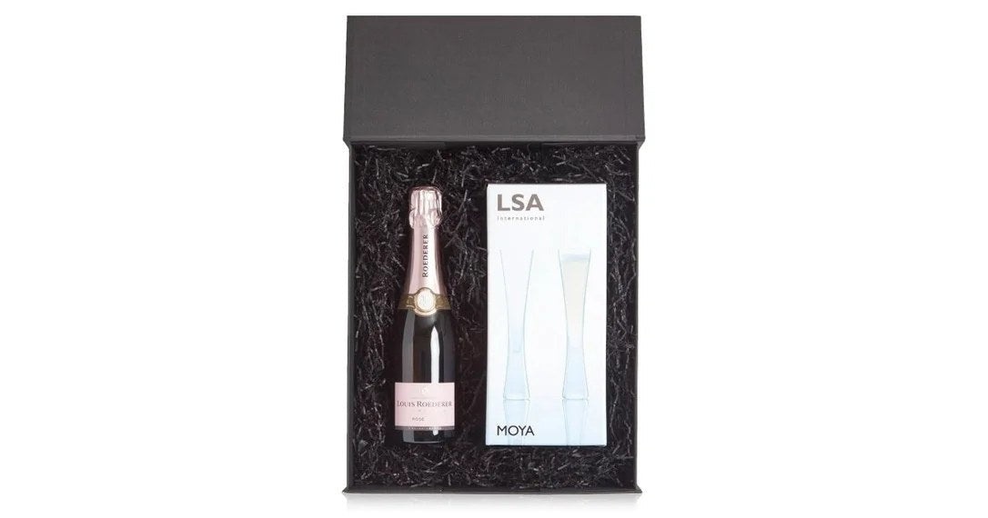 LouisRoedererRoséHalf&LSAMoyaFlutesLuxuryGiftBox