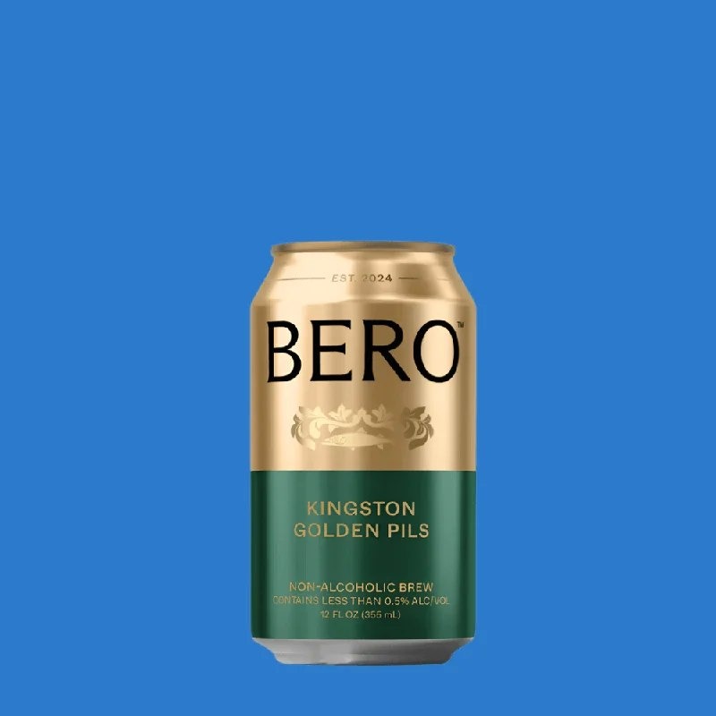 BeroBrewing‘KingstonGoldenPils’AlcoholFreeBeer(0.5%ABV)