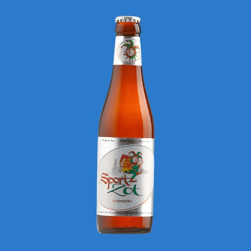 BrugseSportZotAlcoholFreeBlondeBeer(0.4%ABV)