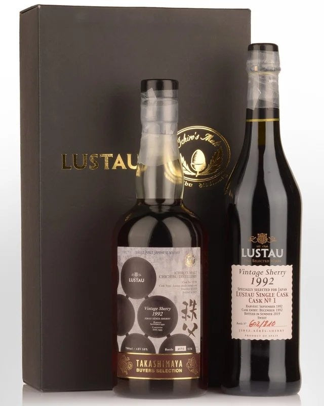 2013ChichibuDistillerySingleSweetSherryCaskSingleMaltJapaneseWhisky(700ml)&1992LustauVintageSweetSherry(500ml)