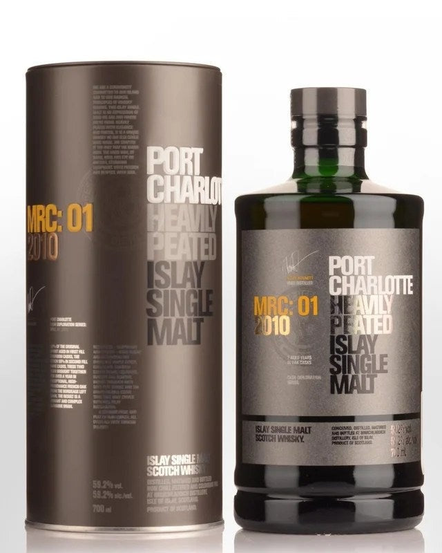 2010BruichladdichMRC:01PortCharlotteHeavilyPeatedCaskStrengthSingleMaltScotchWhisky(700ml)