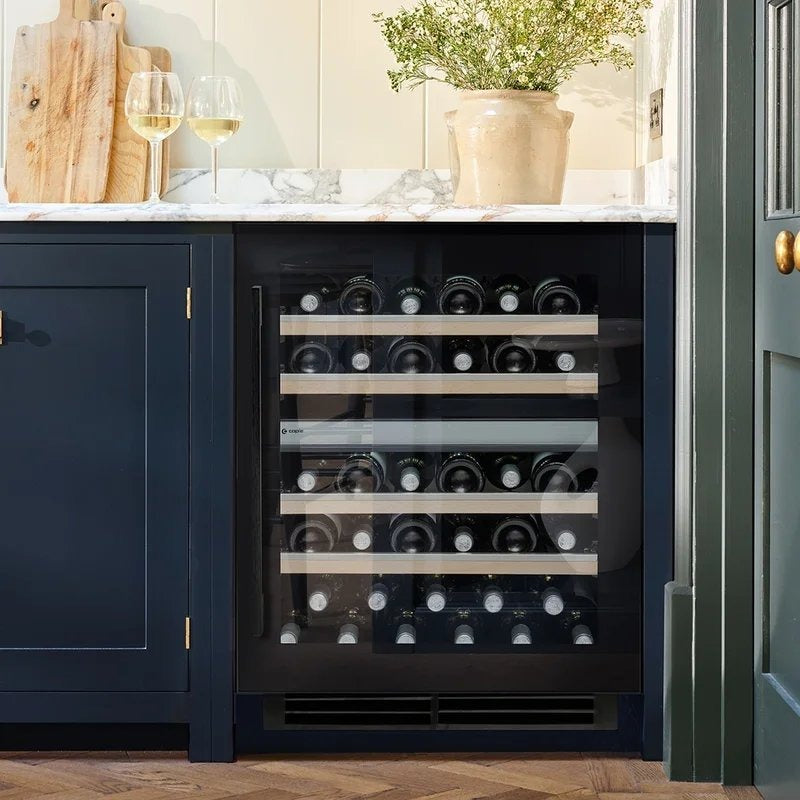 CapleSensePremium44Bottle2TemperatureUndercounterWineCabinet–BlackGlassWi6155BG