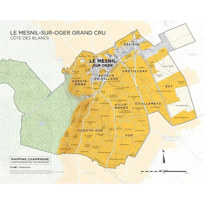 DeLong’sMapofCôtedesBlancsChampagne–LeMesnil-sur-OgerGrandCru