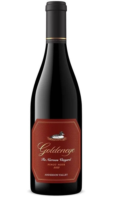 2022GoldeneyeAndersonValleyPinotNoirTheNarrowsVineyard