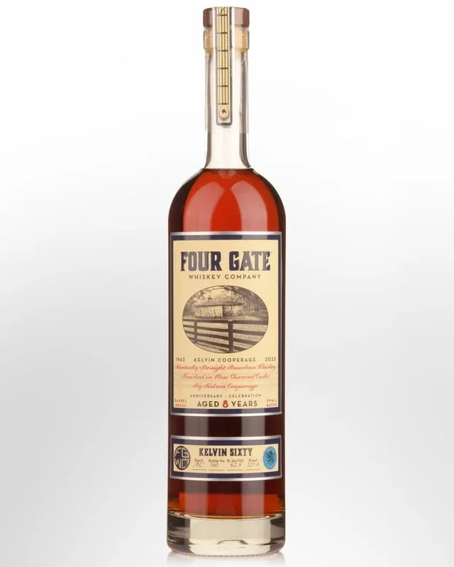 FourGateWhiskeyCompanyKelvinSixty8YearOldBarrelProofStraightBourbonWhiskey(750ml)