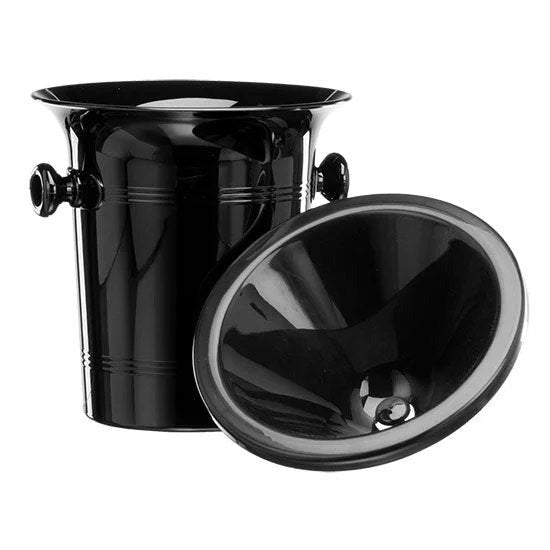 StandardBlackPlasticWineSpittoon2L–BlackFunnel