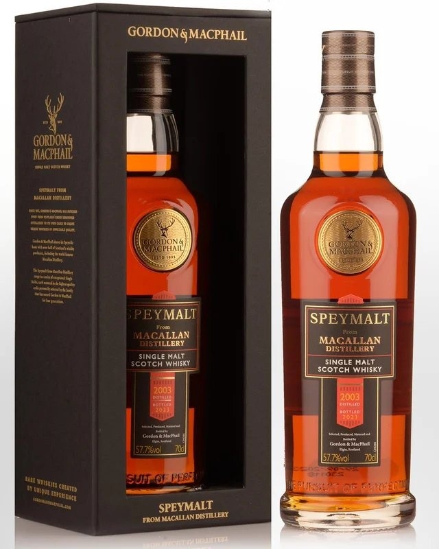 2003Gordon&MacphailSpeymaltfromMacallan20YearOldCaskStrengthSingleMaltScotchWhisky(700ml)
