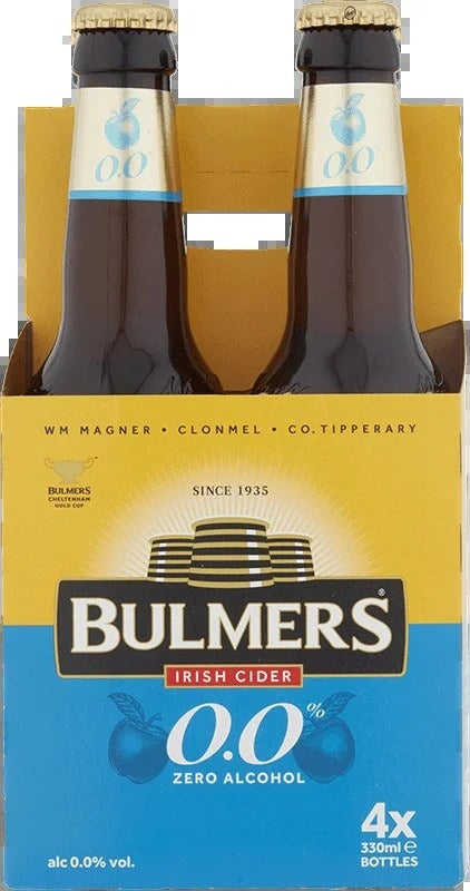 BulmersIrishCider0.0%4Pack(33clBottles)