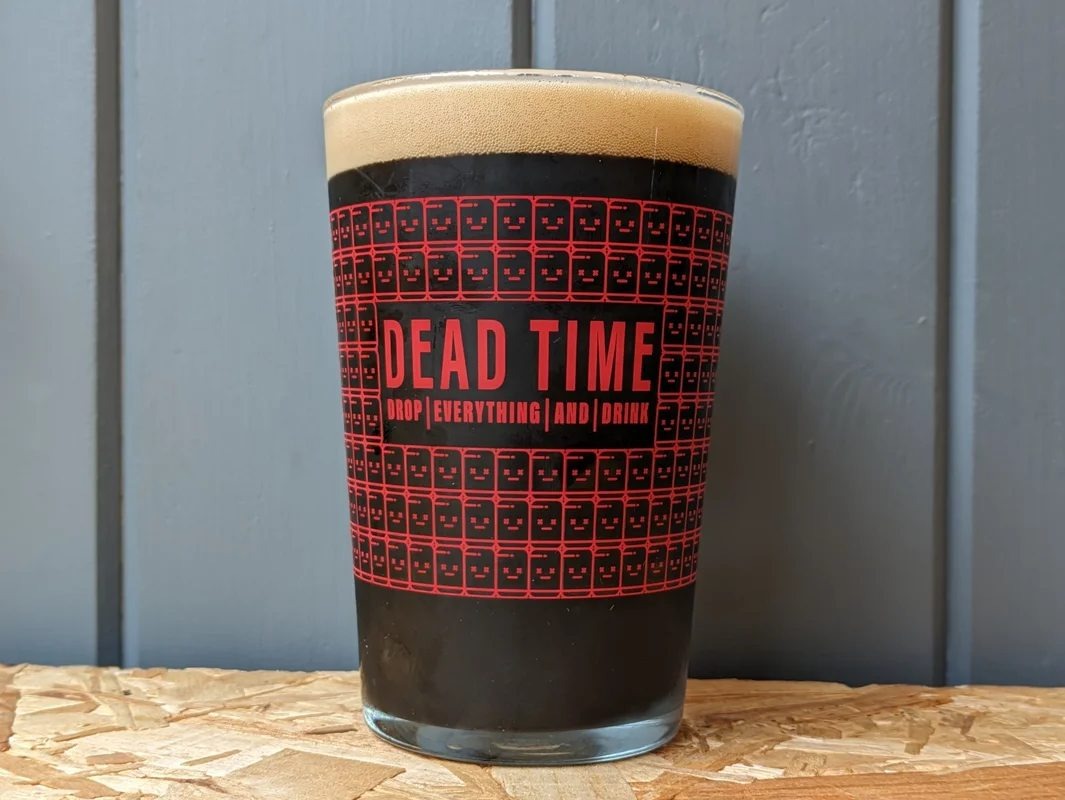 DeadTimeBrandedPintGlass