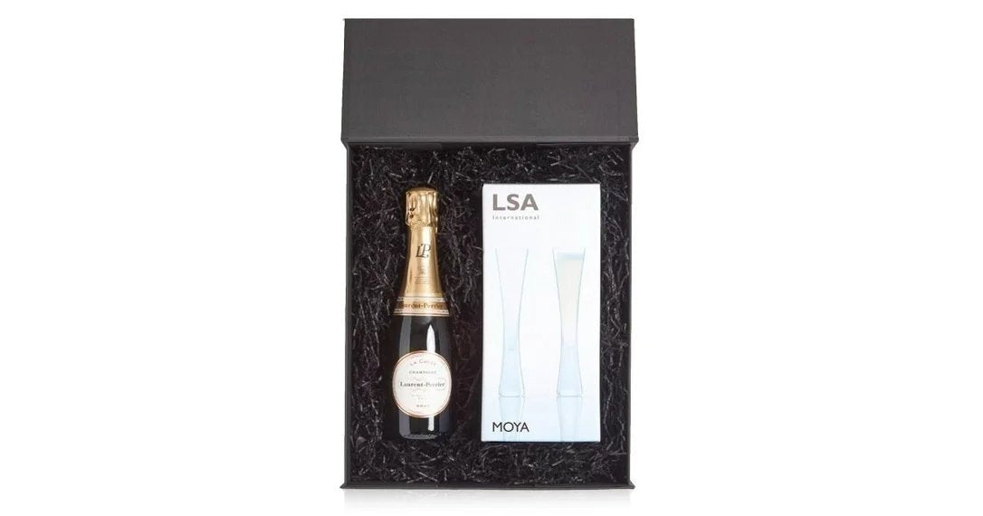 Laurent-PerrierLaCuvéeHalf&LSAMoyaFlutesLuxuryGiftBox