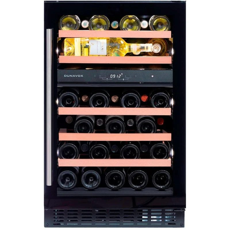 DunavoxFLOW-38–500mmDualZone–38Bottle–BuiltInUndercounterWineCooler–DAUF-38.100DB