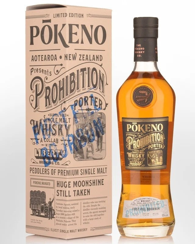 PokenoProhibitionPorterSingleMaltNewZealandWhisky(700ml)