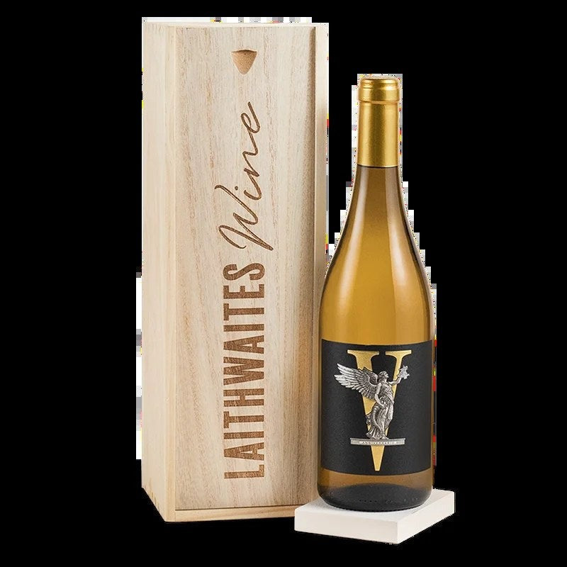 LuxuryItalianWhiteWineinWoodenGiftBox