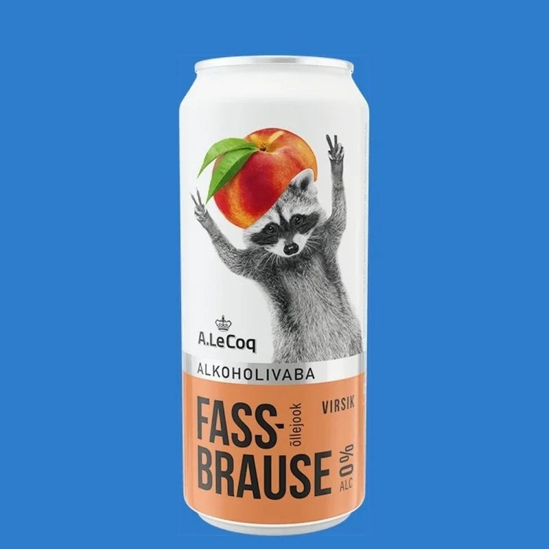 A.LeCoq`FassbrausePeach`Alcohol-FreeBeer(0.0%ABV)
